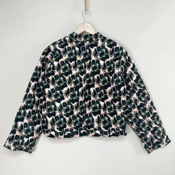 RACHEL COMEY x TARGET Animal‎ Print Cropped Quilted Jacket Black NWT Women's XS - Picture 5 of 11
